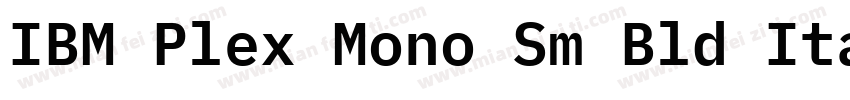 IBM Plex Mono Sm Bld Italic字体转换